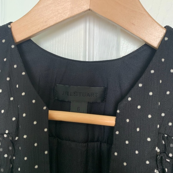 Jill Stuart, Polka Dot Silk Chiffon Dress - Picture 6 of 7